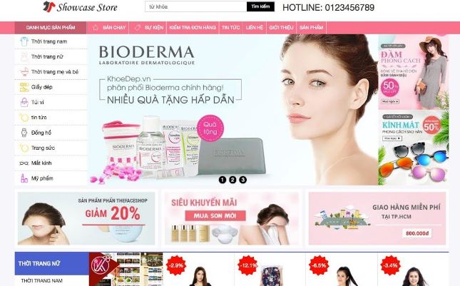 Website mỹ phẩm tăng doanh thu