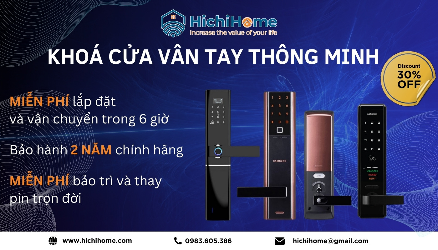 Đại lý Khóa cửa điện tử HichiHome