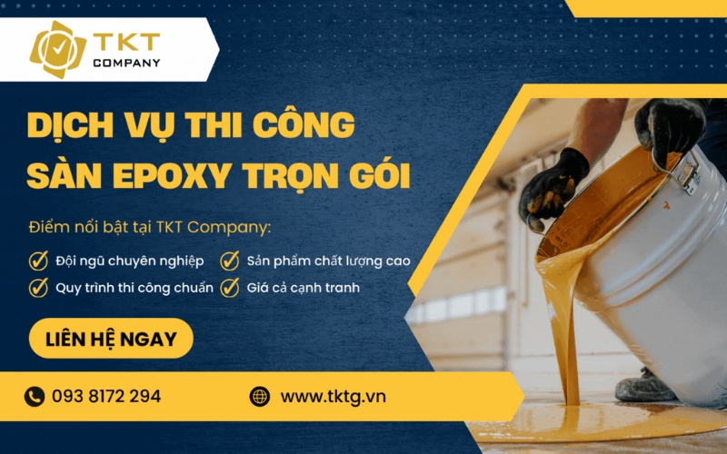Dịch vụ thi công sơn sàn epoxy uy tín tại TKT Company