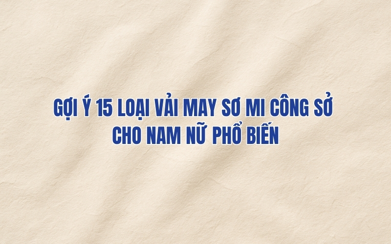 vải may sơ mi công sở