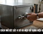 cách mở két sắt 4 số
