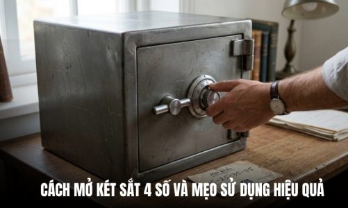 cách mở két sắt 4 số